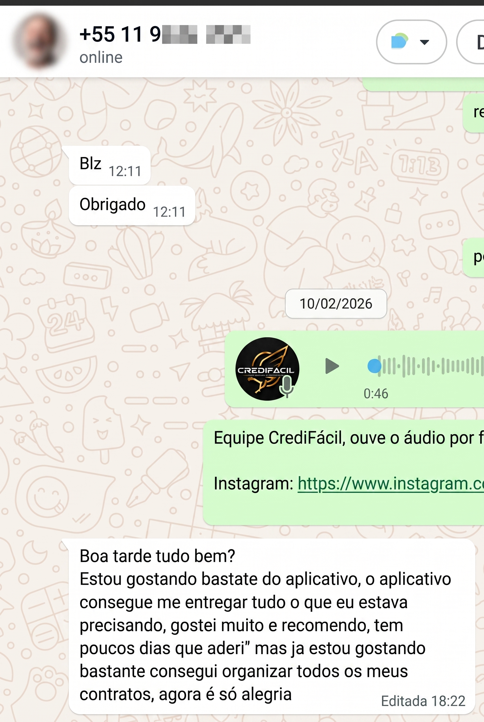 Depoimento de cliente 2